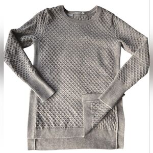 Athleta Honeycomb Knit Sweater in Taupe